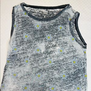 Light Grey Daisy Tank Unknown Brand Size M/L